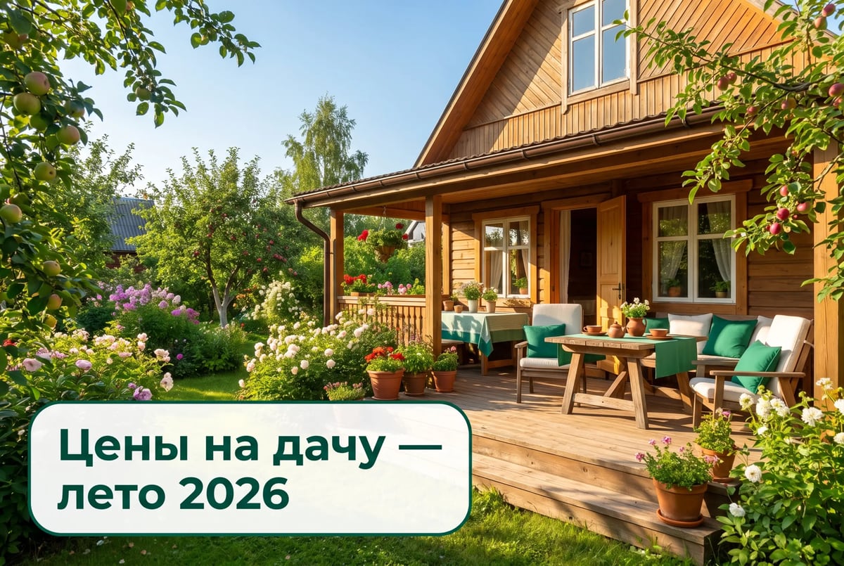 Сколько стоит сдать дачу на лето: цены 2026 по Подмосковью и областям